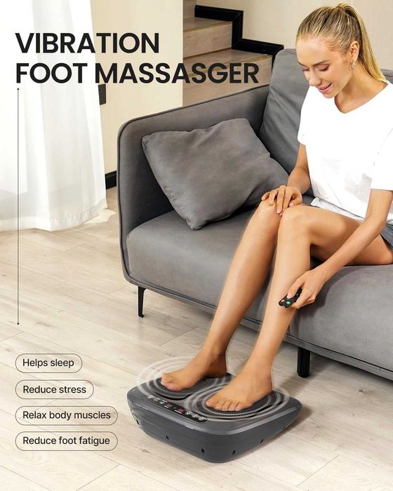 Wibracyjny masażer do stóp elektryczny Shiatsu + pilot relaksujący RENPHO