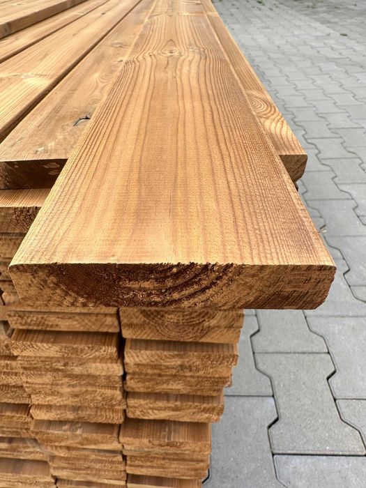 Thermo Sosna Deska Okapowa Ruchome żaluzje