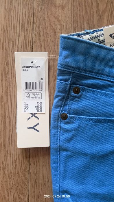 Spodnie rurki niebieskie Roxy 29 Nowe Okazja