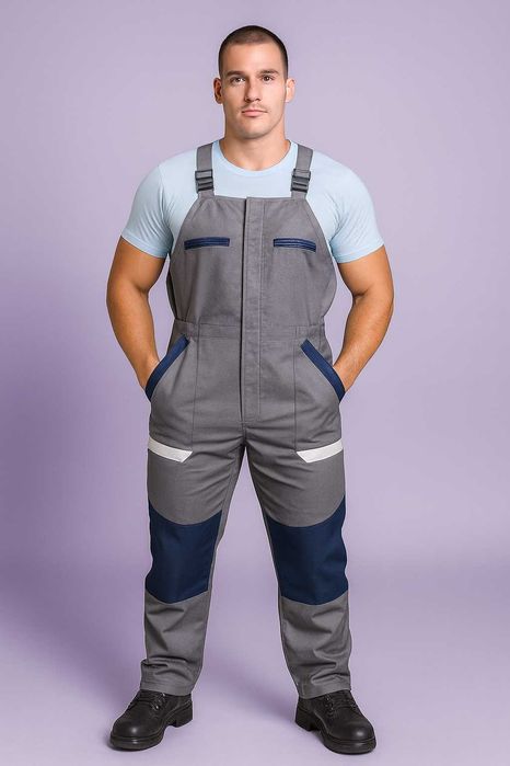 Полукомбинезон робочий теплый спецодяг рабочая спецовка комбинезон