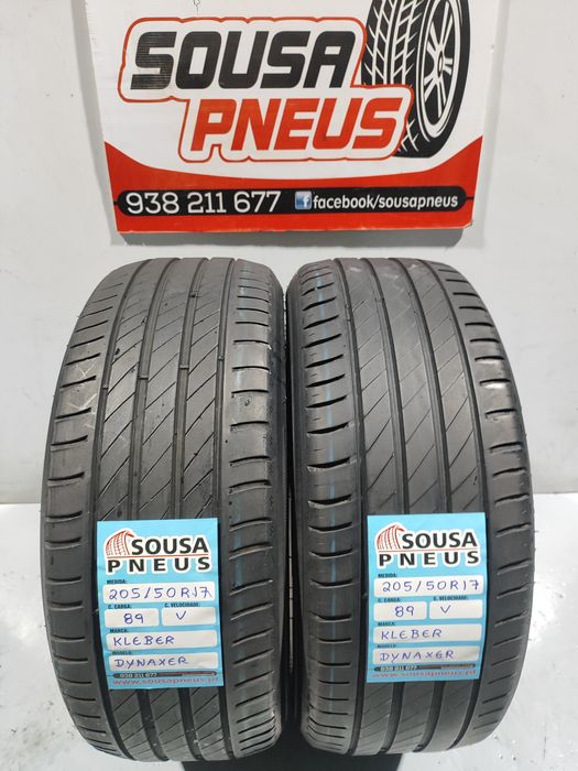 2 pneus semi novos 205-50R17 Kleber - Oferta dos Portes