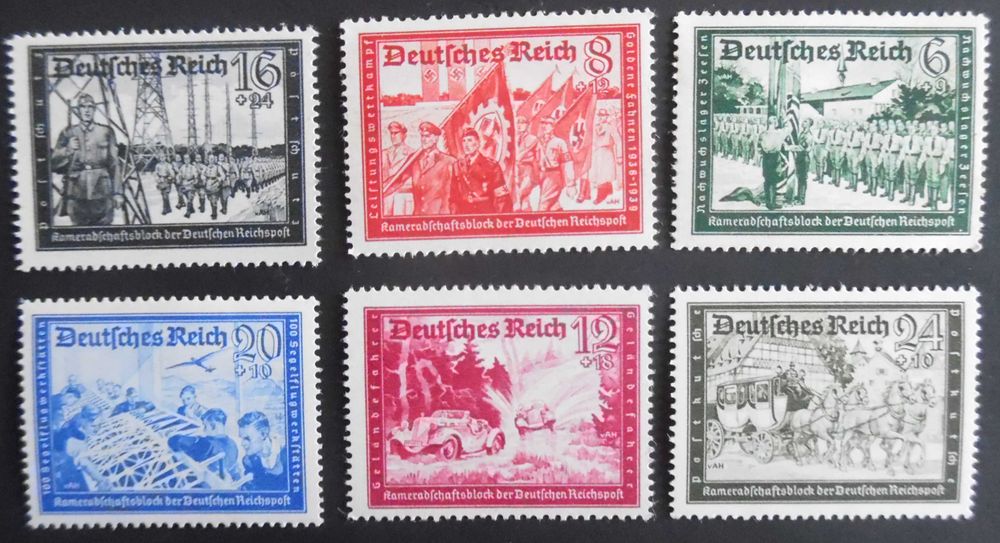 Selos Alemanha Nazi 1939/45-Série Completa Icónica Marchas Nazis NOVOS