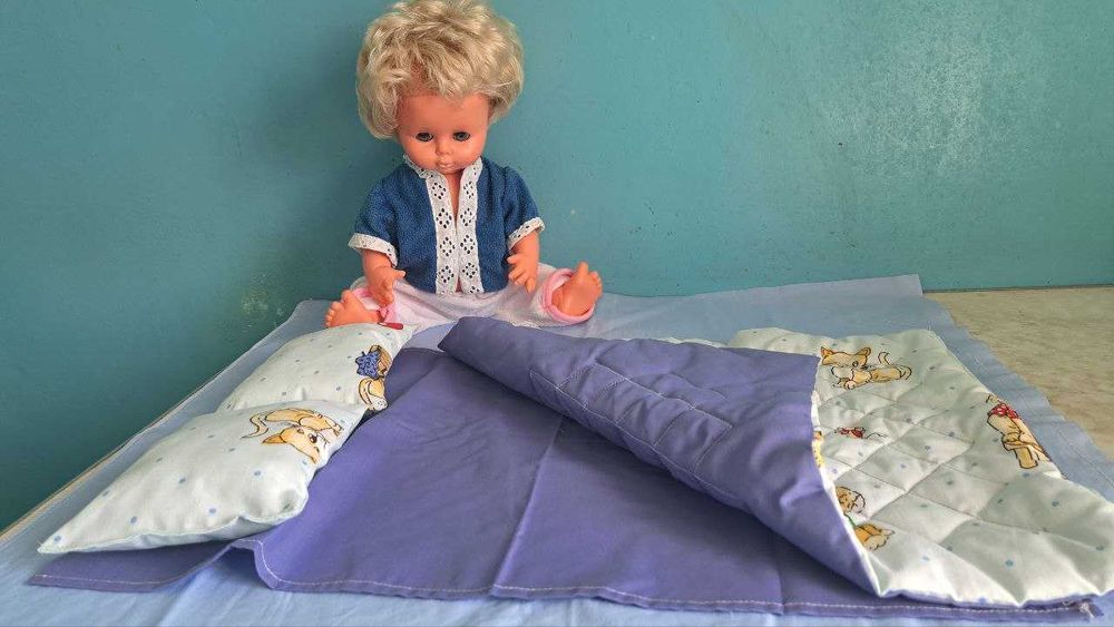 Игрушки, пингвины, постелька ручной работы