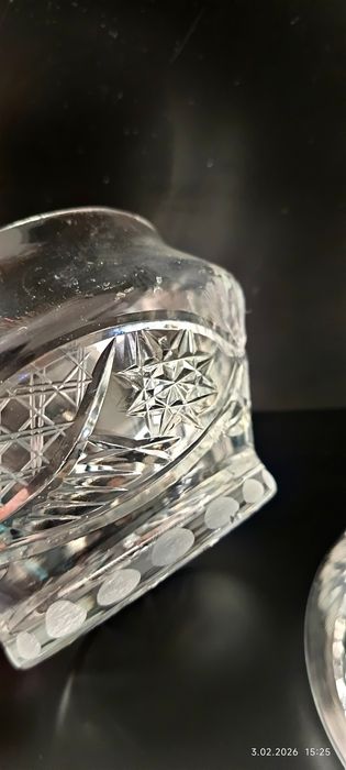 Kryształowa bomboniera PRL