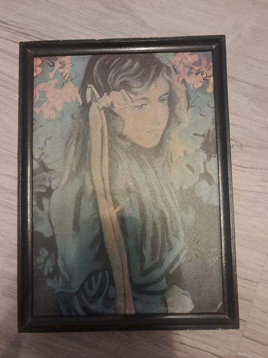 Fotografia w ramce.portret Eilzy Pareńskiej