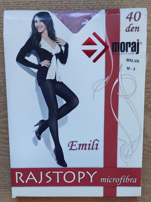 Rajstopy 40 den, moraj w kolorze malva rozm. 3