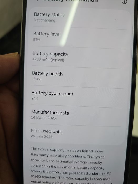 Galaxy S24 fe 128/8gb 100%