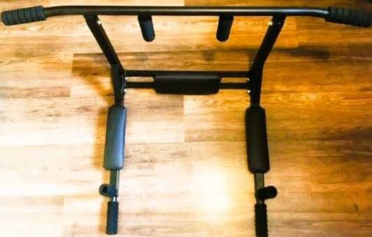 Спортивний комплекс тренажер 4в1 турнік бруси прес розбірний на стіну