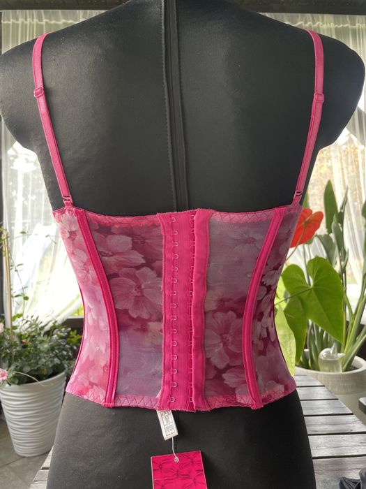 Gorset róż 75B, 70C, 70D, 80D (358)