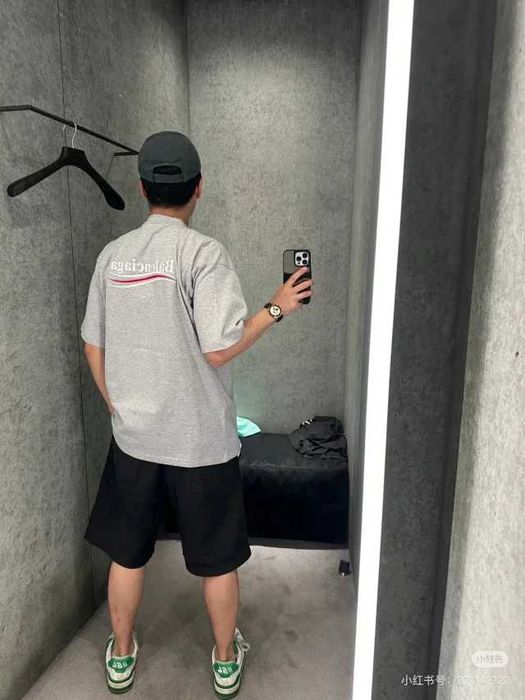 T-shirt Balenciaga Political Campaign  Szary