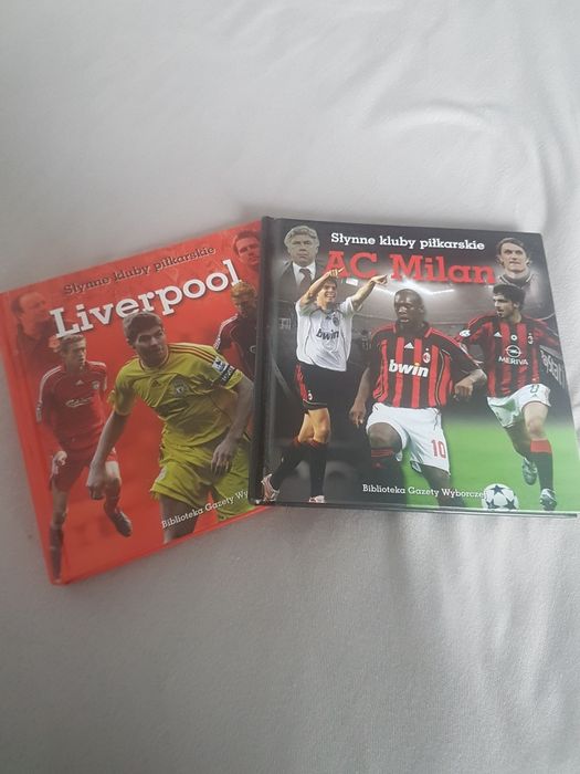 Książki Słynne kluby piłkarskie  Liverpool AC Milan