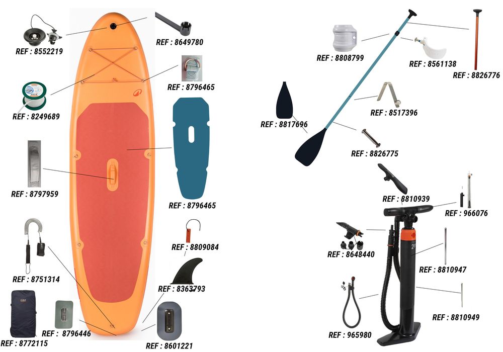 Conjunto stand up paddle insuflável 10'6, Edição Limitada (< 130 kg)
