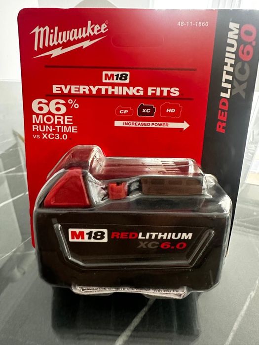 Аккумуляторна батарея Milwaukee M18 B6 6.0Ah(48-11-1860) REDLITHIUM