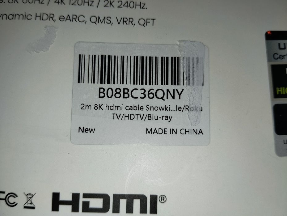 Kabel HDMI 8k 2m