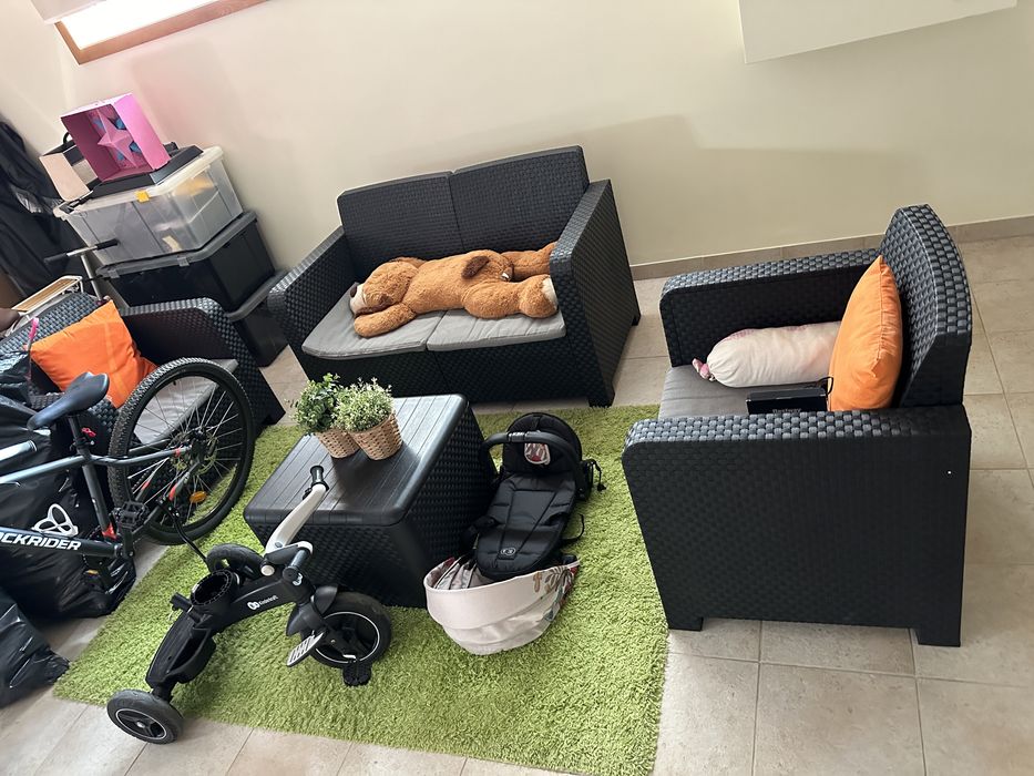 Sofas exterior mobiliário jardim ou terraço