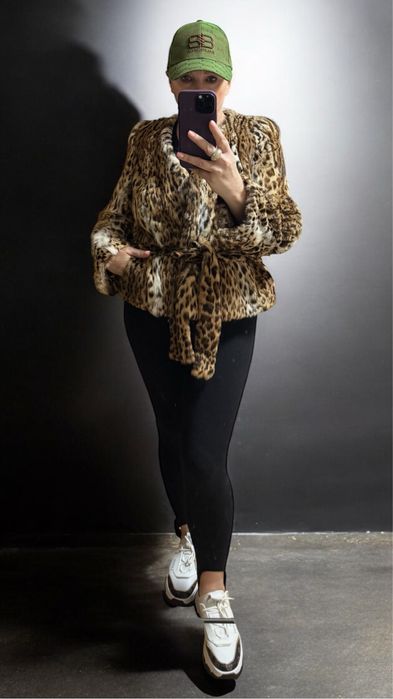 Шуба оцелот размер м л рысь не норка