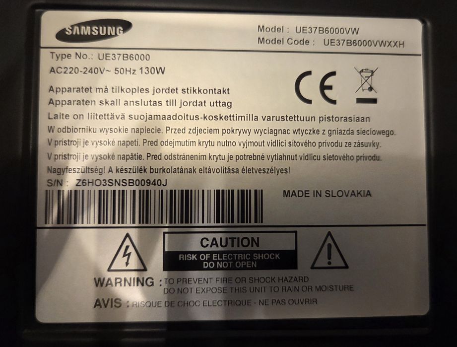 Telewizor Samsung 37 cali