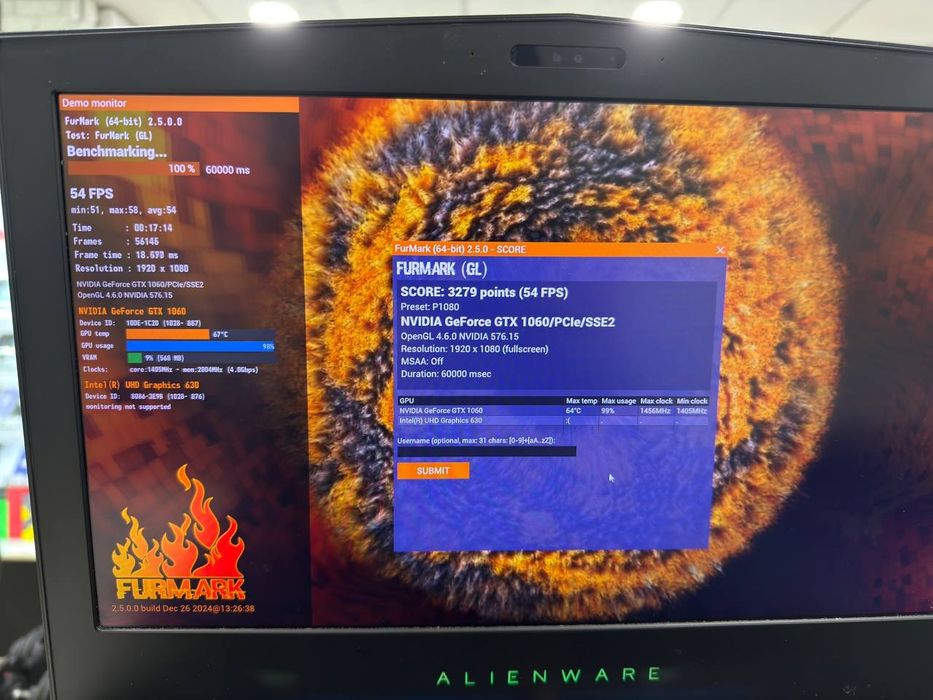 Alienware 15 R4 i7-8750h/16/1tb+256ssd/ gtx 1060 6gb