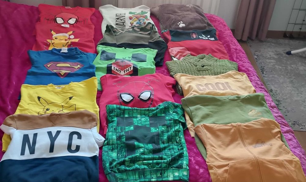 Mega paka ubranek dla chłopca 122/128