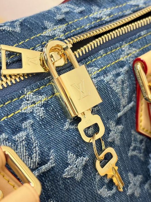 Louis Vuitton Speedy 30 Denim Bag