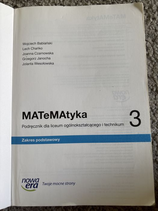 Podręcznik Matematyka 3