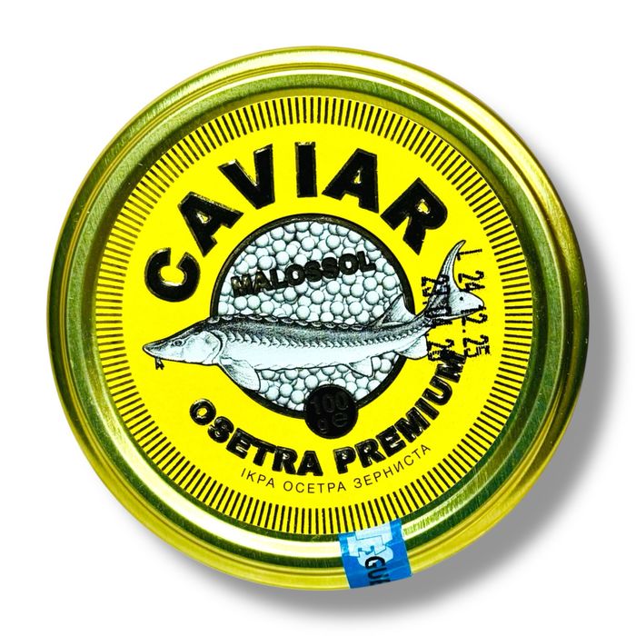 Ікра чорна осетровая kaviar 100грамм