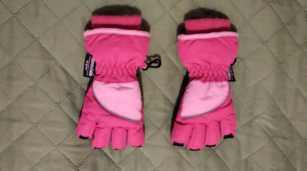 Зимові рукавички на дівчинку 1-2-3 роки