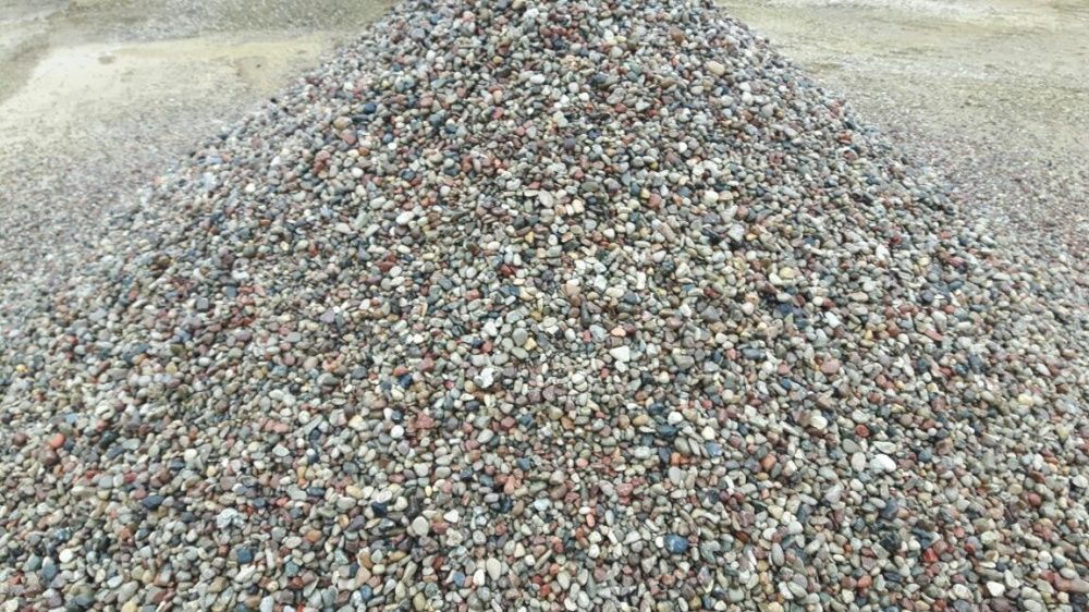 Żwir, piasek, beton, kamień, podsypka betonowa
