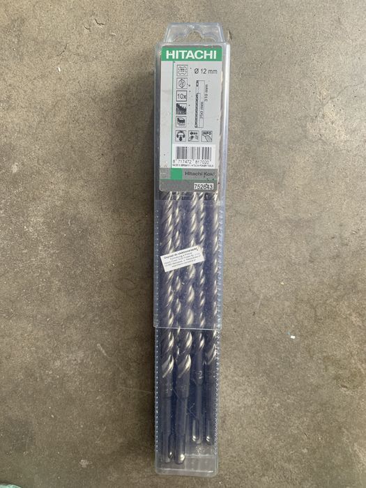 7 sztuk wiertla Hitachi 12/250/310