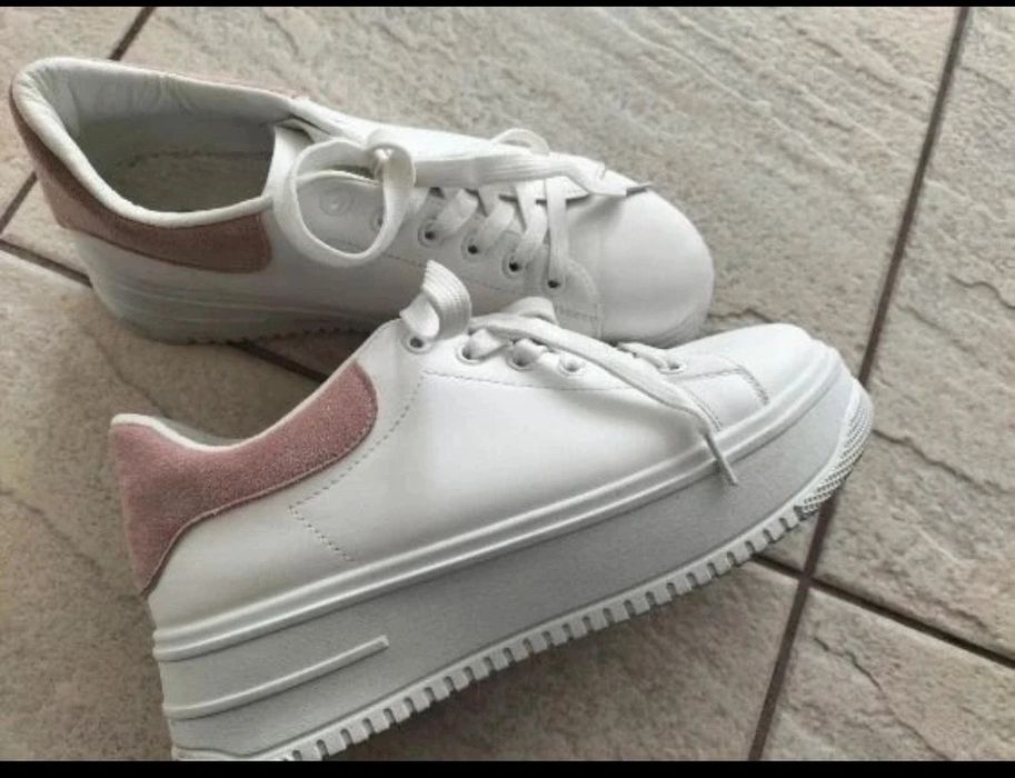 Trampki sneakersy na platformie