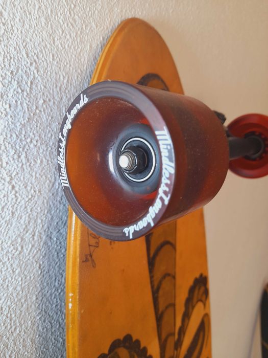 Bundle 2 Longboards Custom Pintados à Mão: Koi Zen + Tribal Arte!