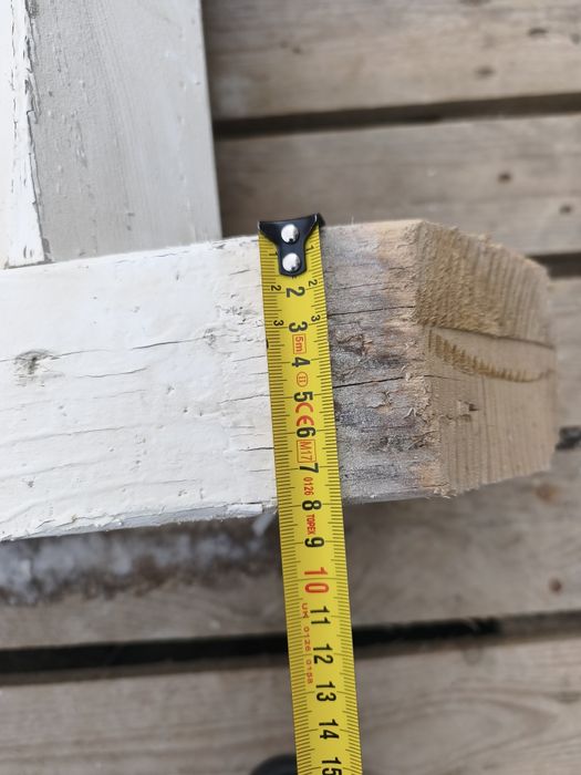 Solidne schody drewniane budowlane / drabina z krokwi – 4m – Pancerne!