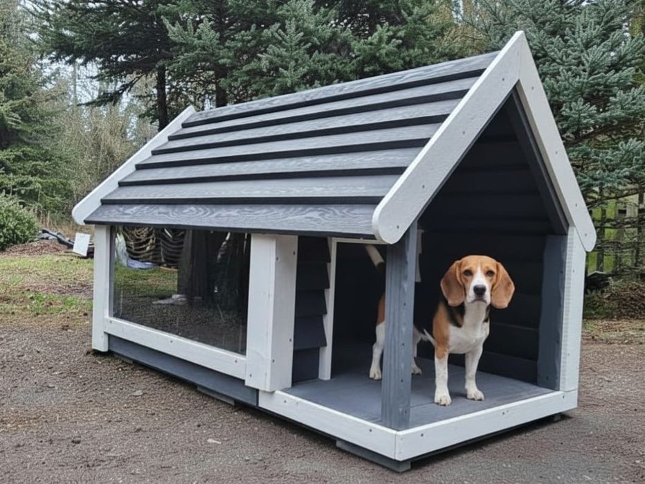 Buda dla psa z tarasem i oknem 180kg wysyłka cała PL