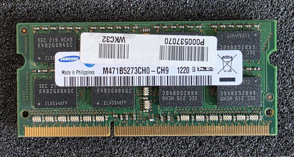 Memória RAM Samsung DDR 3 SO-DIMM 4GB