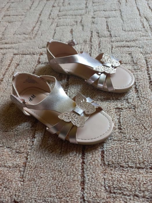 H&M Sandały dziewczęce rozmiar 28 złote jak NOWE