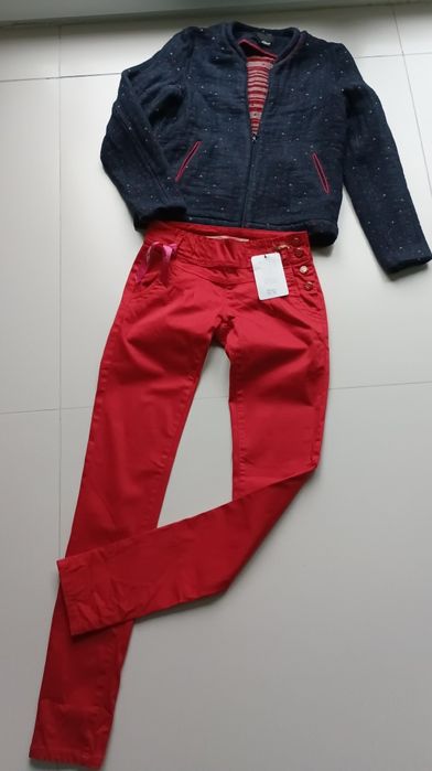 Piękne czerwone spodnie