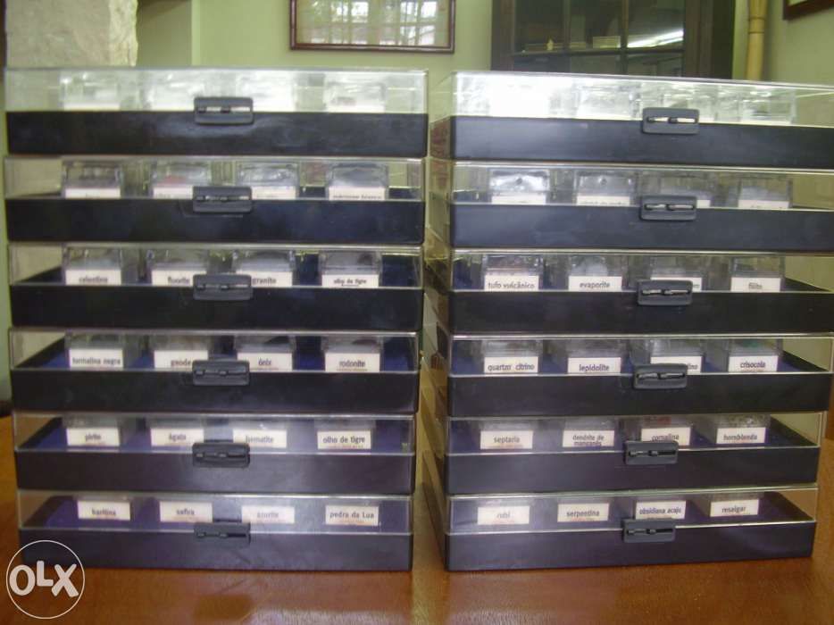 Colecção de Minerais, Gemas e Pedras Preciosas