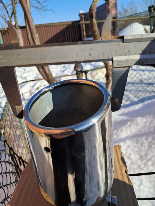 Насадка на вихлопну трубу. Нерж. Нова