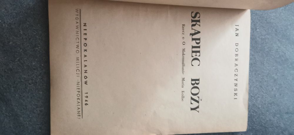 Unikat Skąpiec boży Jan Dobraczyński 
Jan Dobraczyński