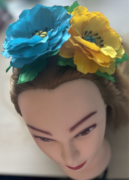 Обручі із атласноі ленти