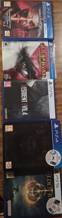 Ps5 e 5 jogos (3 de ps4 e 2 de ps5)