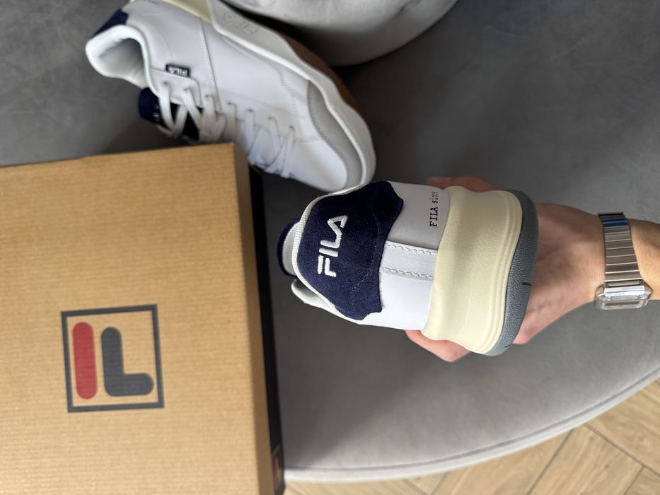 Fila Avenida  Klasyczne Buty Męskie Skórzane Białe 45