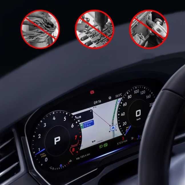 ZEGARY CYFROWE Virtual Cockpit Audi R8 wyświetlacz licznik 12.3 cala LCD IPS + PROFESJONALNY MONTAŻ