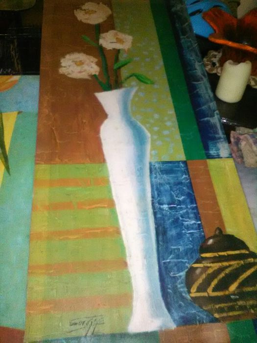 Conjunto de 5 Quadros Flores