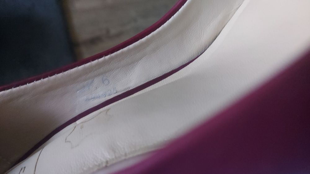 Modne bordowe szpilki czółenka skóra naturalna premium Autograph 40