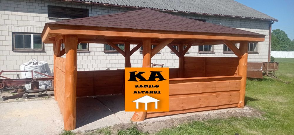 ALTANKI, altany, altanka na grubym balu