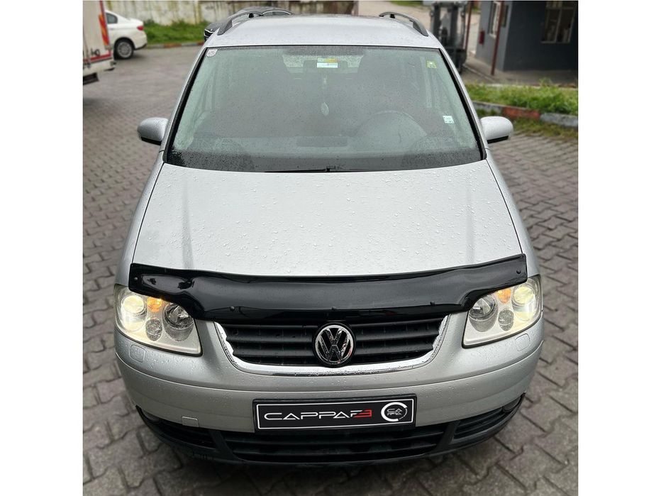 Volkswagen Touran 2003-2010 рр. Дефлектор капота EuroCap (2003-2006)