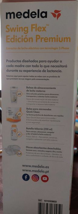Bomba eléctrica Medela Swing Flex Edición Premium (com dois motores)
