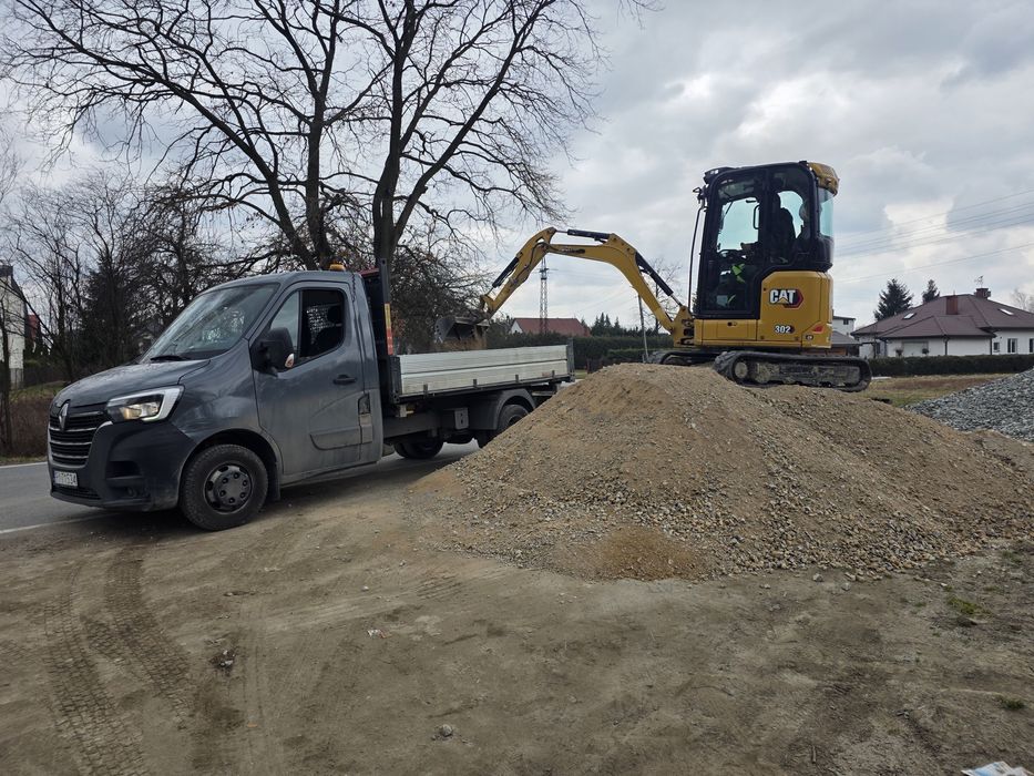 Roboty ziemne, wywrotka 3,5t, przeciski kretem, usługi minikoparką  3t
