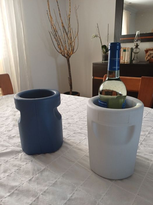 Balde frapé garrafas gelo
